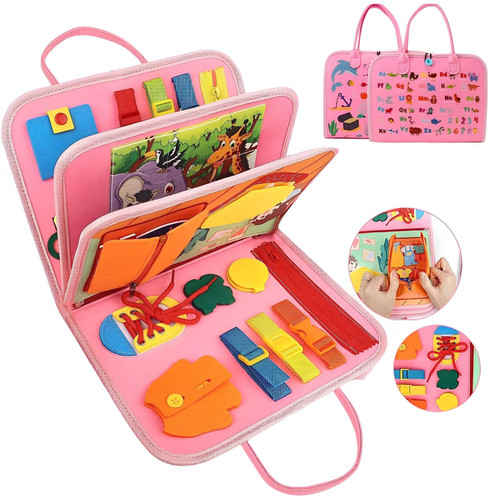 JUETAI Busy Board Toddlers Sensory Activity - Montessori Toys Boy Airplane Travel Essentials Kids Road Trip Games Quiet Book Birthday Gifts Learning Toy JUETAI Busy Board Toddlers Sensory Activity - Montessori Toys Boy Airplane Travel Essentials Kids Road Trip Games Quiet Book Birthday Gifts Learning Toy