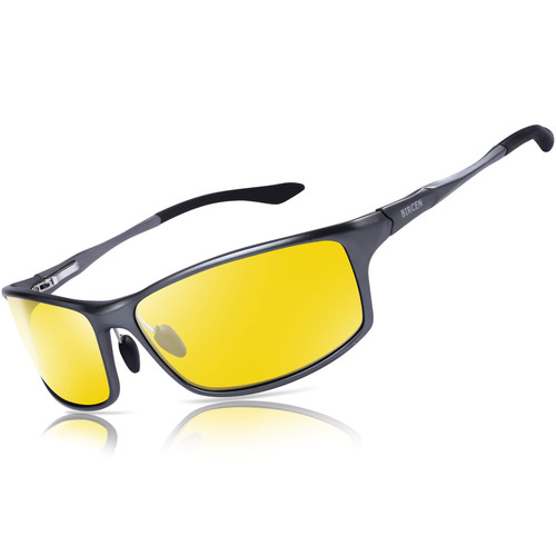 BIRCEN Night Vision Glasses for Driving, HD Anti Glare Al-Mg Frame for Men and Women BIRCEN Night Vision Glasses for Driving, HD Anti Glare Al-Mg Frame for Men and Women