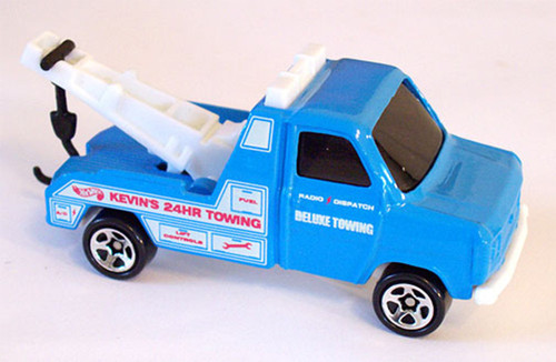 FORD TRANSIT WRECKER Hot Wheels Blue Tow Truck 1:64 Scale Collectible Die Cast Car #620