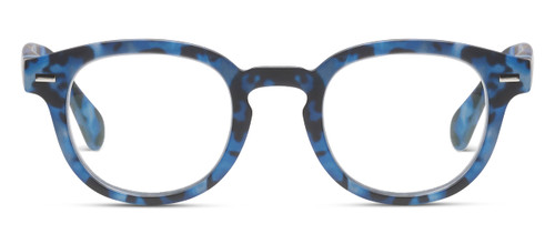 peepers by peeperspecs unisex adult Headliner Blue Light Blocking Reading Glasses, Navy Tortoise, 46 US