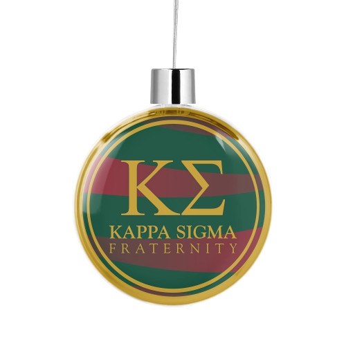 Kappa Sigma Fraternity Round Flat Christmas Tree Ornament Decoration for Tree Party Home Holiday Decor (Kappa Sigma 11)