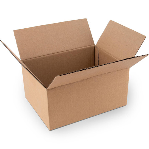 Golden State Art 8x6x4 Inches Shipping Boxes 28 Pack, Brown Corrugated Cardboard Box for Small Business Mailing Shipping and Storage