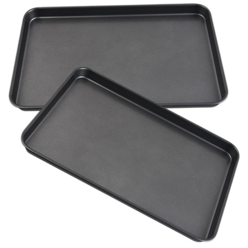 TIDTALEO 2pcs Non-stick carbon steel bakeware cake pans carbon steel baking pan roasting pans for ovens mini baking pan lasagna pan deep rectangular cake pan oven pans bread Accessories