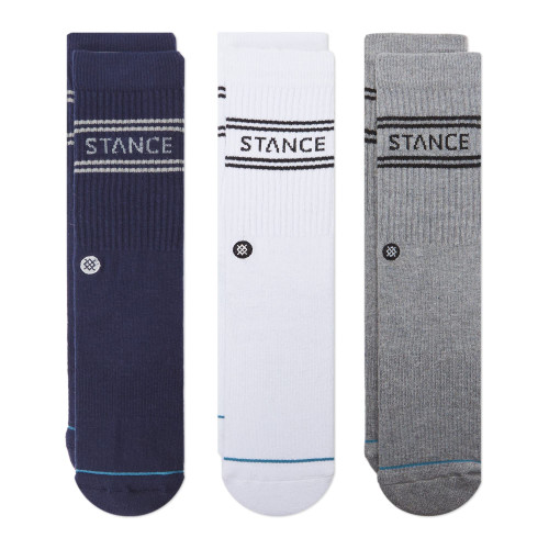 Stance Basic 3-Pack Crew Navy LG (US Men's Shoe 9-13)