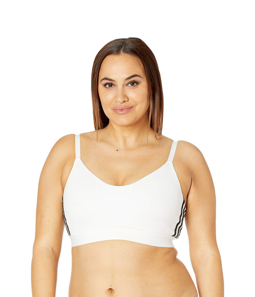 Adidas,Womens,All Me 3-Stripes Bra,White/Black,4X