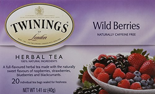 Twinings of London Wild Berries Herbal Tea Bags, 20 Count