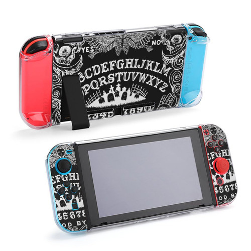LEOPOM Black Ouija Board Switch Game Case Protector Dockable Switch Protective Case Cover Accessories Black Ouija Board Gifts Ideas for Switch Black Ouija Board Game Player