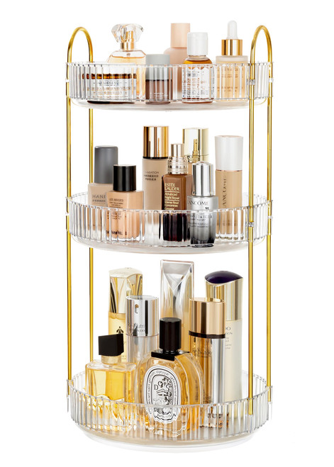 Vorey 360 Rotating Makeup Organizer Clear 3 Tier Bathroom Organizer Spinning Perfume Organizers, Skincare Organizers Dresser Organizer Makeup Carousel Cosmetic Brush Storage for Vanity, Countertop Vorey 360 Rotating Makeup Organizer Clear 3 Tier Bathroom Organizer Spinning Perfume Organizers, Skincare Organizers Dresser Organizer Makeup Carousel Cosmetic Brush Storage for Vanity, Countertop
