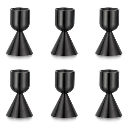 NUPTIO Candle Stick Candle Holder: 6 Pieces Black Taper Candlestick Holders for Table Centerpiece Vintage Small Aluminium Tapered Candlesticks Candleholder for Wedding Ceremony Dining Table Decor NUPTIO Candle Stick Candle Holder: 6 Pieces Black Taper Candlestick Holders for Table Centerpiece Vintage Small Aluminium Tapered Candlesticks Candleholder for Wedding Ceremony Dining Table Decor