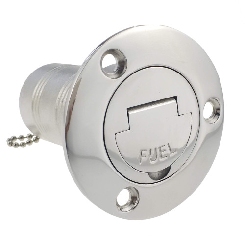 NRC&XRC 1-1/2"(38mm) Boat Fuel Deck Fill/Filler with Keyless Cap 1-1/2" Marine 316 Stainless Steel Hardware for Boat Yacht Caravan