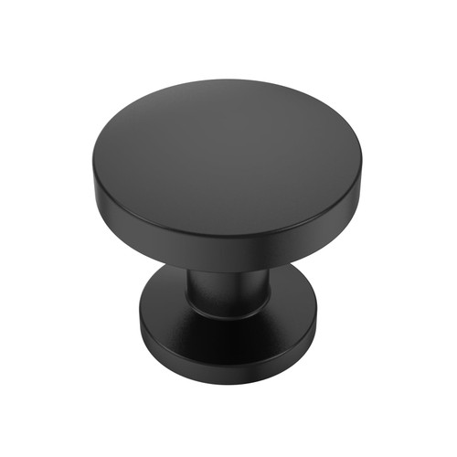 Coinkoly 10 Pack Matte Black Kitchen 1-1/5Inch(30mm) Cabinet Knobs Single Hole Dresser Knobs Cabinet Door Pulls Knobs for Cabinets and Drawers Kitchen Cabinet Hardware