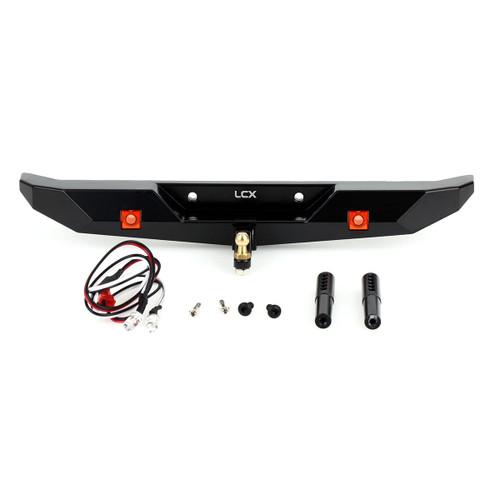 LCX Racing 1/10th RC Crawler Car CNC Machined Aluminum Rear Bumper for RC Car Traxxas TRX4 TRX6 Axial SCX10 II SCX10 III Gen7 Gen8, Upgrades Parts Accessories