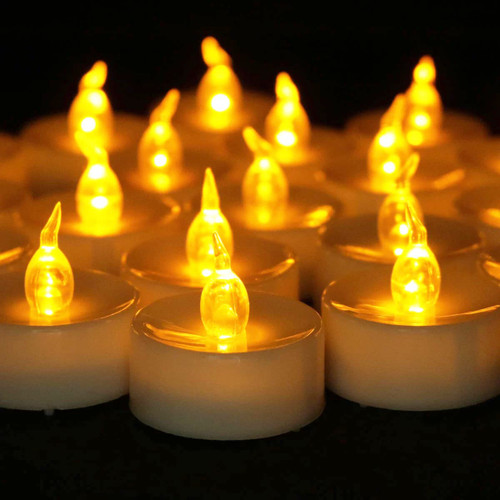 Flameless LED Tea Lights Canadles: 100 Pack Battery Tea Lights, Realistic and Flickering Tealights, Flameless Votive Candles Operated Warm Yellow Electric Fake Candle for Wedding Party Home Decoration Flameless LED Tea Lights Canadles: 100 Pack Battery Tea Lights, Realistic and Flickering Tealights, Flameless Votive Candles Operated Warm Yellow Electric Fake Candle for Wedding Party Home Decoration