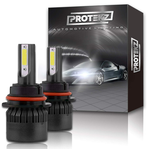 Protekz LED Headlight Kit 6000K White 120W 30000LM All in One H1 H4 H7 H11 H13 9005 9006 9007 9004 9012 5202 H8 H9 H3 880 881 893 (9006 HB4, White)