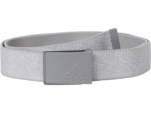 adidas Golf Golf Men's Heather Reversible Web Belt, Grey, One Size Fits Most