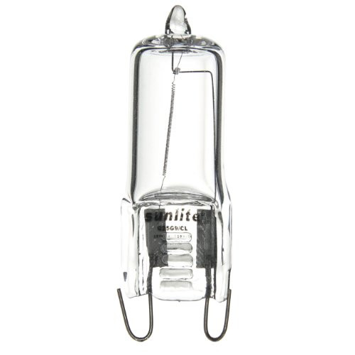 Sunlite Q25/G9/CL/120V 25-Watt Halogen G9 Bi-Pin Based Bulb, Clear