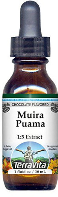 Muira Puama Glycerite Liquid Extract (1:5) - Chocolate Flavored (1 oz, ZIN: 522760) Muira Puama Glycerite Liquid Extract (1:5) - Chocolate Flavored (1 oz, ZIN: 522760)