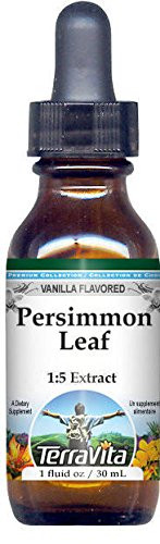 Persimmon Leaf Glycerite Liquid Extract (1:5) - Vanilla Flavored (1 oz, ZIN: 522834)