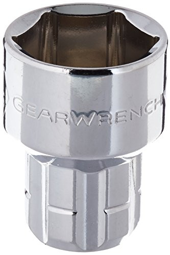GEARWRENCH 132260GR 3/8" Drive Pass Thru 6 Point Standard SAE Socket 13/16", Black