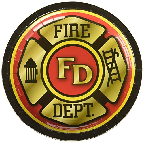 Forum Novelties Fire Department 7" Cake/Dessert Plates (8 ct)