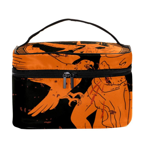 Inhomer Cosmetic Bag Ancient Greek Man With Eagle Travel Makeup Case Handy Toiletry Organizer Storage Box Inhomer Cosmetic Bag Ancient Greek Man With Eagle Travel Makeup Case Handy Toiletry Organizer Storage Box