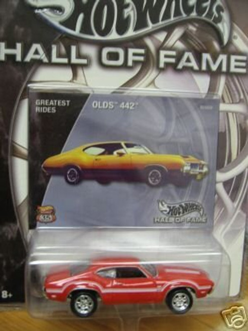 Hot Wheels 2002 Hall Of Fame Greatest Rides 1:64 Scale 35th Anniversary Red Olds 442 Die Cast Car Hot Wheels 2002 Hall Of Fame Greatest Rides 1:64 Scale 35th Anniversary Red Olds 442 Die Cast Car