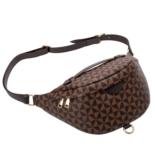 Belt Bag Fanny Pack Crossbody Bags for Women Bum Bag Small Leather Chest Waist Checkered Fanny Packs for Women Travel Sport Camping (Brown) Belt Bag Fanny Pack Crossbody Bags for Women Bum Bag Small Leather Chest Waist Checkered Fanny Packs for Women Travel Sport Camping (Brown)