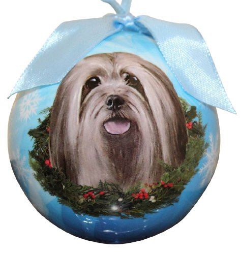 Lhasa Apso Christmas Ornament Shatter Proof Ball Easy To Personalize A Perfect Gift For Lhasa Apso Lovers