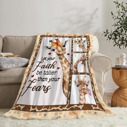 Giraffe Blanket Soft Cozy Cute Giraffe Throw Blanket Animal Decor Warm Lightweight Flannel Fleece Plush Bedding Stuff Blanket Gifts for Lover Kids Girls Boys Women Adults Bed Travel 40"x50" Giraffe Blanket Soft Cozy Cute Giraffe Throw Blanket Animal Decor Warm Lightweight Flannel Fleece Plush Bedding Stuff Blanket Gifts for Lover Kids Girls Boys Women Adults Bed Travel 40"x50"