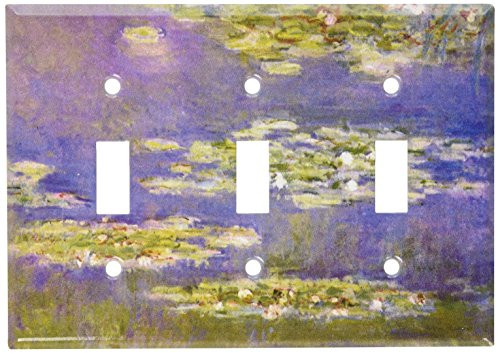 Art Plates - Monet: Water Lilies Switch Plate - Triple Toggle