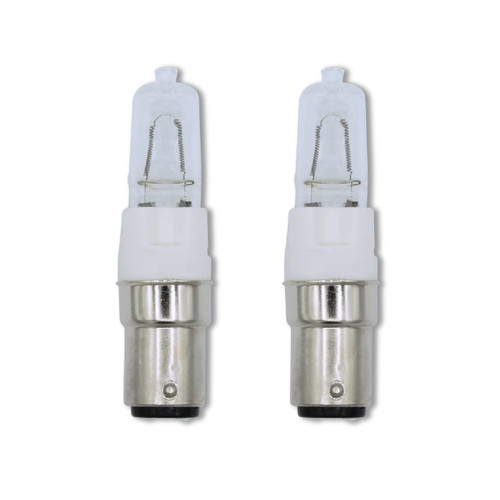 Replacement for 64475 120V 100W Halogen Light Bulbs by Lumenivo, BA15D 100W ESR Long T4 DC Bayonet Halogen Bulbs for Reading Lamps, Floor Lamps, Table Lamps, Wall Lamps (2 Pack)