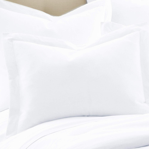 Levtex Home - 100% Linen - Standard Sham - Washed Linen in White - Sham Size (26 x 20in.)