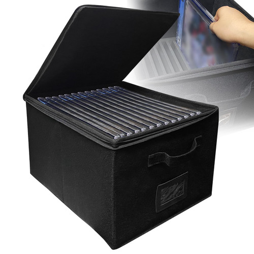 YiToYuKi Graded Comic Book Storage Box Fits for 13 CGC Comics Book Slabs, Graded Comic Book Storage Bin Travel Case with Customized EVA Interior and Handle, Give Each Comic Slab an Independent Space