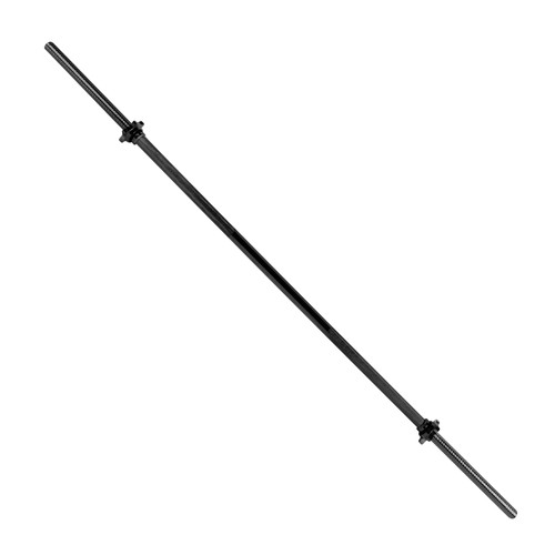 CAP Barbell 72" Standard Solid Threaded Bar, Black