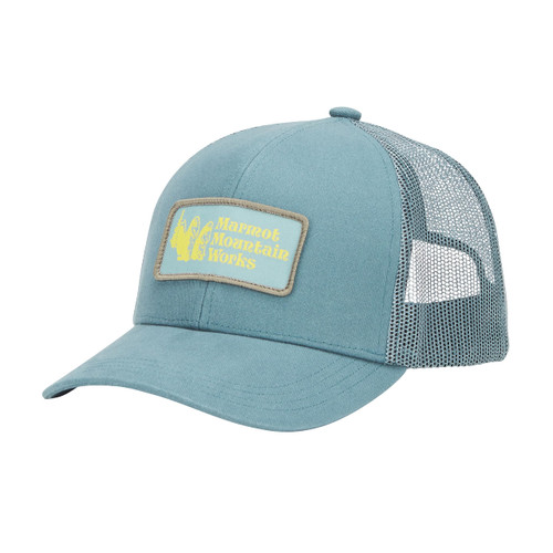 MARMOT Retro Trucker Hat, Blue Agave, One Size