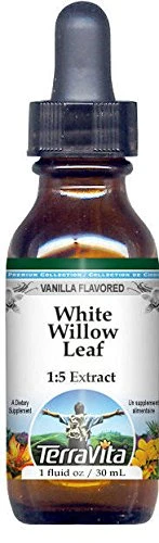 White Willow Leaf Glycerite Liquid Extract (1:5) - Vanilla Flavored (1 oz, ZIN: 523233)