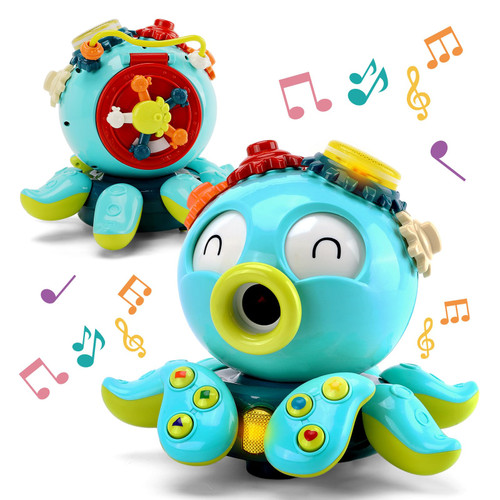 Baby Toys 6 to 12 Months, Octopus Crawling Baby Toys with Light & Sound, Infant Early Learning Educational Music Toys Tummy Time, Birthday Toy Gifts for Infant Toddler Boy Girl 7 8 9 11+ Months Baby Toys 6 to 12 Months, Octopus Crawling Baby Toys with Light & Sound, Infant Early Learning Educational Music Toys Tummy Time, Birthday Toy Gifts for Infant Toddler Boy Girl 7 8 9 11+ Months