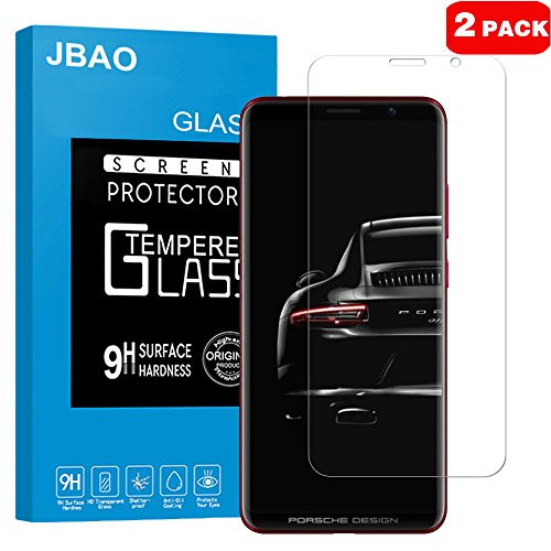 Huawei Porsche Design Mate RS Screen Protector,Jbao Direct [HD-Clear] [Easy-Installation] [Bubble Free] [Anti-Fingerprint] Tempered Glass Film for Huawei Mate RS [2-Pack]
