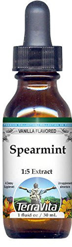 Spearmint Glycerite Liquid Extract (1:5) - Vanilla Flavored (1 oz, ZIN: 523044)