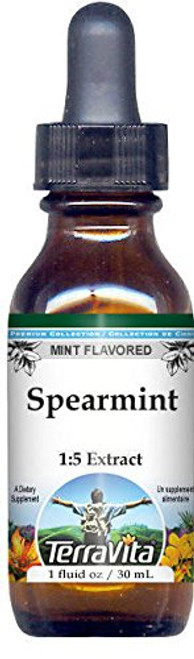 Spearmint Glycerite Liquid Extract (1:5) - Mint Flavored (1 oz, ZIN: 523046) Spearmint Glycerite Liquid Extract (1:5) - Mint Flavored (1 oz, ZIN: 523046)