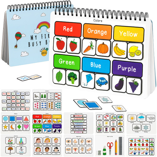 Tinkletots Montessori Preschool Busy Book for Toddlers, Montessori Toys for Toddlers, Autism Sensory Educational Toys, Preschool Learning, Kindergarten Learning Activities, Special Needs Toys Tinkletots Montessori Preschool Busy Book for Toddlers, Montessori Toys for Toddlers, Autism Sensory Educational Toys, Preschool Learning, Kindergarten Learning Activities, Special Needs Toys