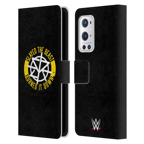 Head Case Designs Officially Licensed WWE Slayed The Beast Seth Rollins Leather Book Wallet Case Cover Compatible with OnePlus 9 Pro