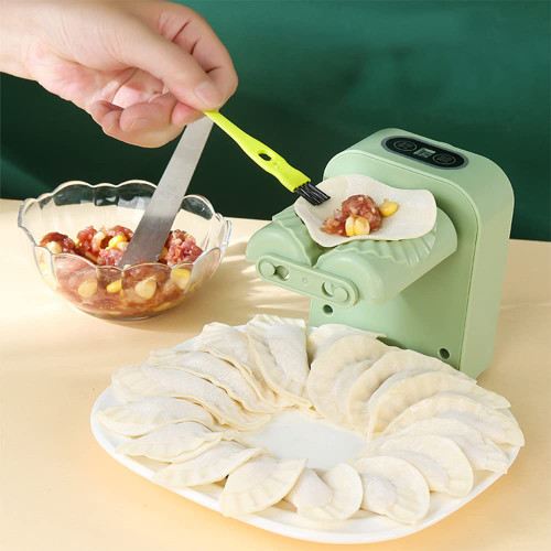 New Electric Automatic Dumpling Maker Machine,Automatic Rapid Forming Dumpling Machine Mold,Easy to Operate Home Dumpling Press For Kitchen Pastry Making. (Green)