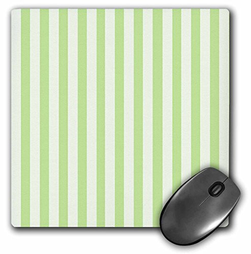 3dRose LLC 8 x 8 x 0.25 Inches Mouse Pad, Oh Baby Green Stripe (mp_31242_1)