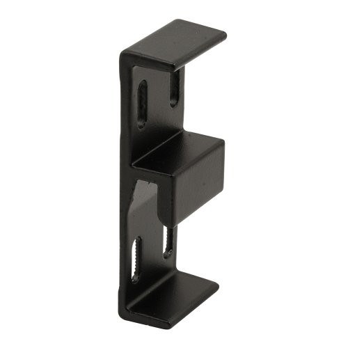 Slide-Co 152481-B Sliding Door Keeper, 1-1/16 Wide, Black Extruded Aluminum
