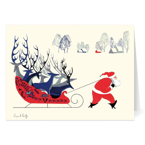 Funny Christmas Cards Vintage Santa Pulling Reindeer, Boxed Christmas Cards, Holiday Greeting Cards, Box 15 with Envelopes, Inside Xmas Greeting: Follow Me in Merry Measure Funny Christmas Cards Vintage Santa Pulling Reindeer, Boxed Christmas Cards, Holiday Greeting Cards, Box 15 with Envelopes, Inside Xmas Greeting: Follow Me in Merry Measure