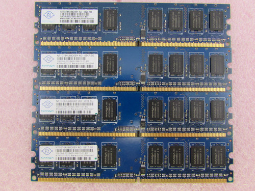 Nanya NT1GT64U88D0BY-AD 4GB 4 x 1GB PC2-6400U DDR2 800 non-ECC Unbuff Memory Kit