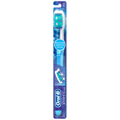 Oral-B 3D White Advantage Soft Vivid Toothbrush 1 ea (Pack of 12)