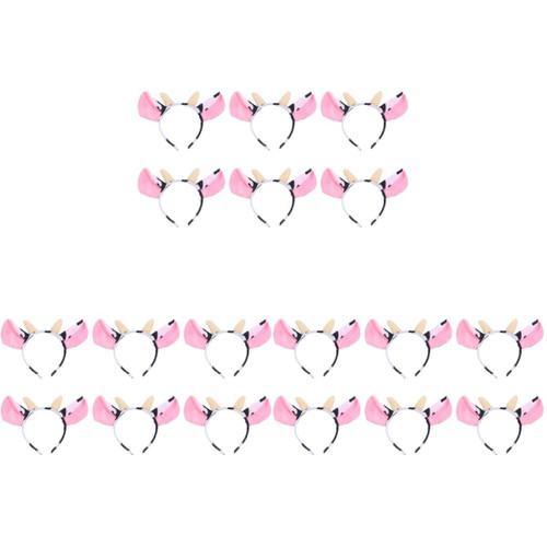FRCOLOR Cow Ears Cosplay 18 pcs Halloween Cow cow ears and horns headbands Headband Cow Ears Cow Ears Headband Cosplay