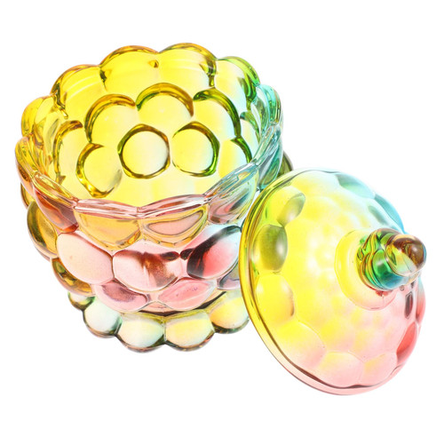 NOLITOY European Storage Tank Glass Jar Candy Jar Storage Jars with Lids Candy Containers Crystal Canister Jar Glass Containers with Lids Transparent Dry Fruit Jars Glass Storage Jars Seal
